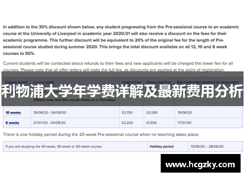 利物浦大学年学费详解及最新费用分析 利物浦大学年学费详解及最新费用分析